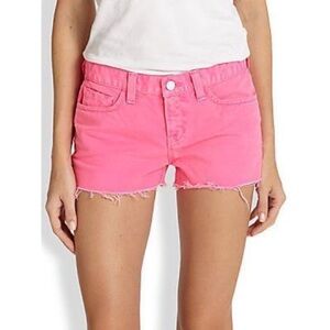 J Brand Women's‎ 26 Signal Pink Cut Off Shorts Summer